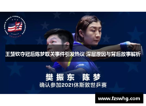 王楚钦夺冠后陈梦取关事件引发热议 深层原因与背后故事解析
